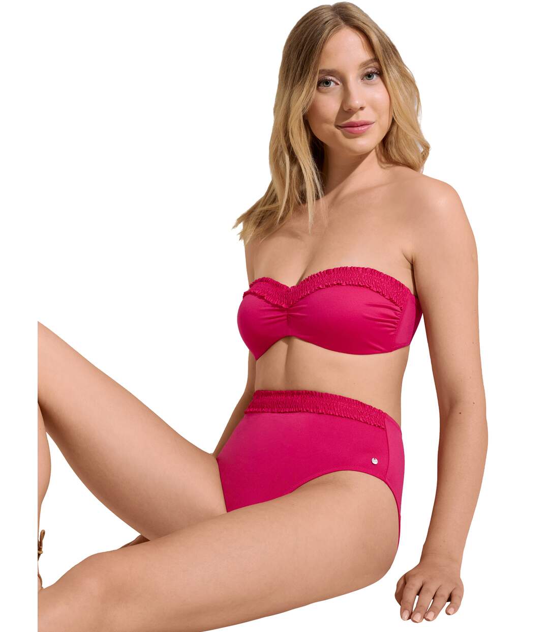 Haut maillot de bain bandeau préformé sans armatures Las Vegas Lisca-4