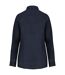 Womens/ladies Linen Long-sleeved Shirt Navy Spasso-2