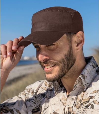 Hnedá keprová šiltovka