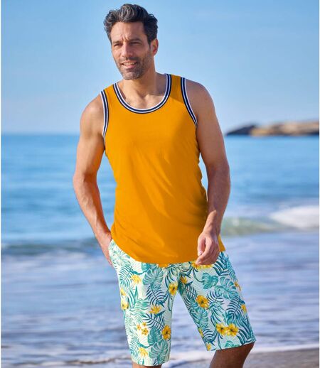 Badehose Hawaii im Bermuda-Stil