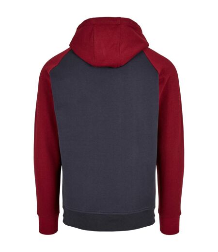 Sweat À Capuche Homme Bleu Marine Bordeaux Build Your Brand