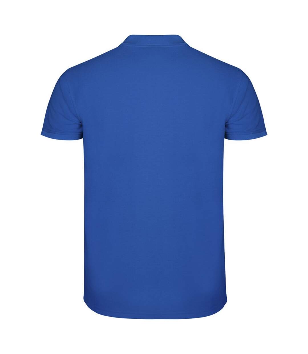 Mens star short-sleeved polo shirt royal blue Roly