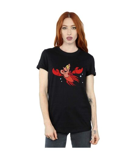 Disney - T-shirt THE LITTLE MERMAID SEBASTIAN BUBBLES - Femme (Noir) - UTBI17737