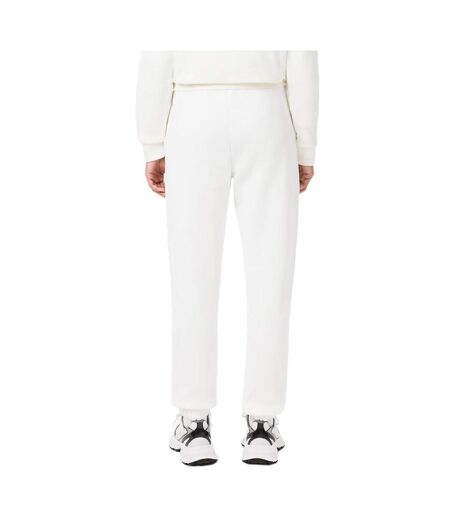 Jogging blanc femme lacoste fleece