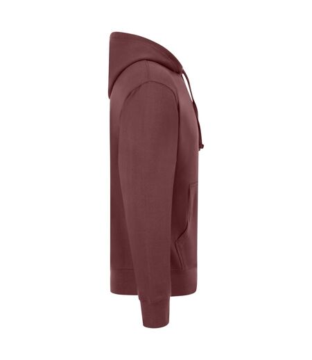 Mens Ringspun Cotton Hoodie Maroon Casual Classics