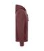 Mens Ringspun Cotton Hoodie Maroon Casual Classics-4