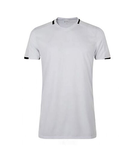 SOLS Classico- T-shirt de football - Homme (Blanc/Noir) - UTPC2787