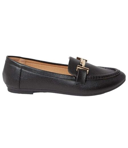 Good For The Sole Womens/Ladies Nelly Loafers (Black) - UTDP4109