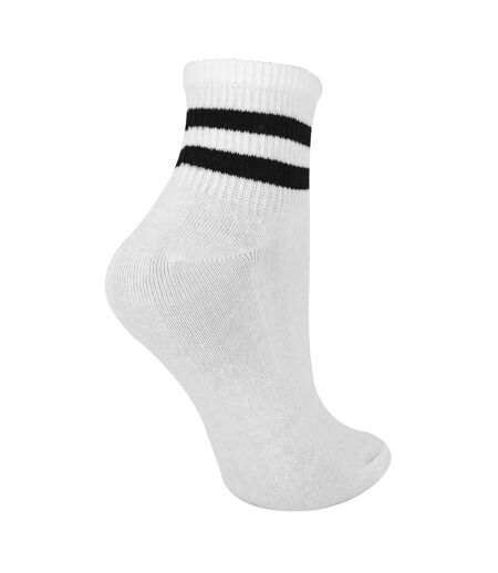 12 Pack Ladies Ankle Cotton Striped Socks