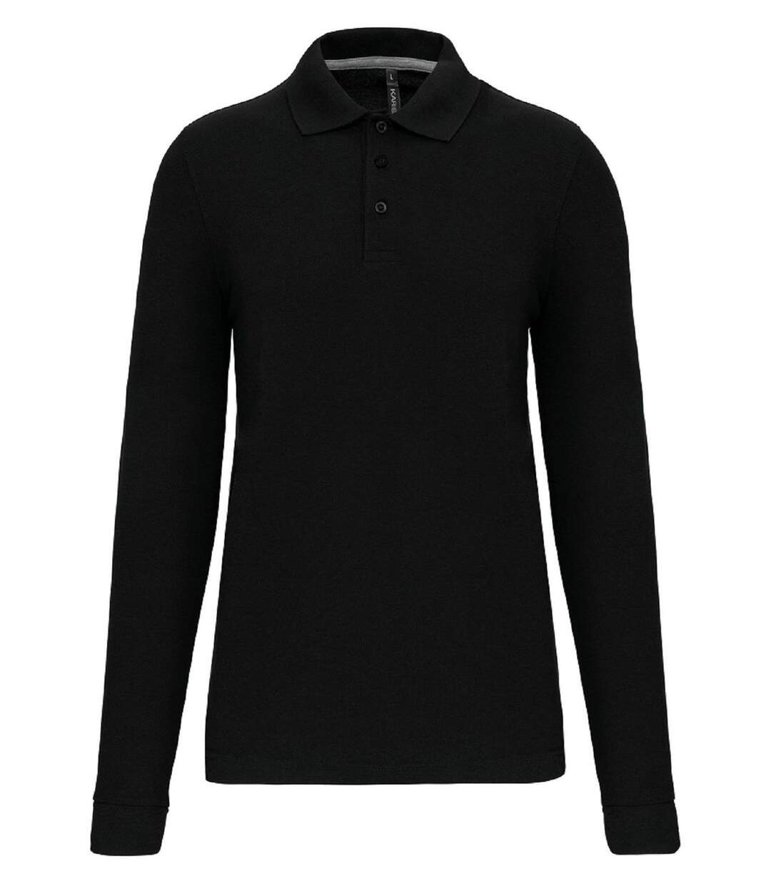 Polo manches longues - Homme - WK276 - noir