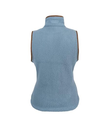 Womens/ladies Sherpa Fleece Gilet Ice Blue Jack Pyke