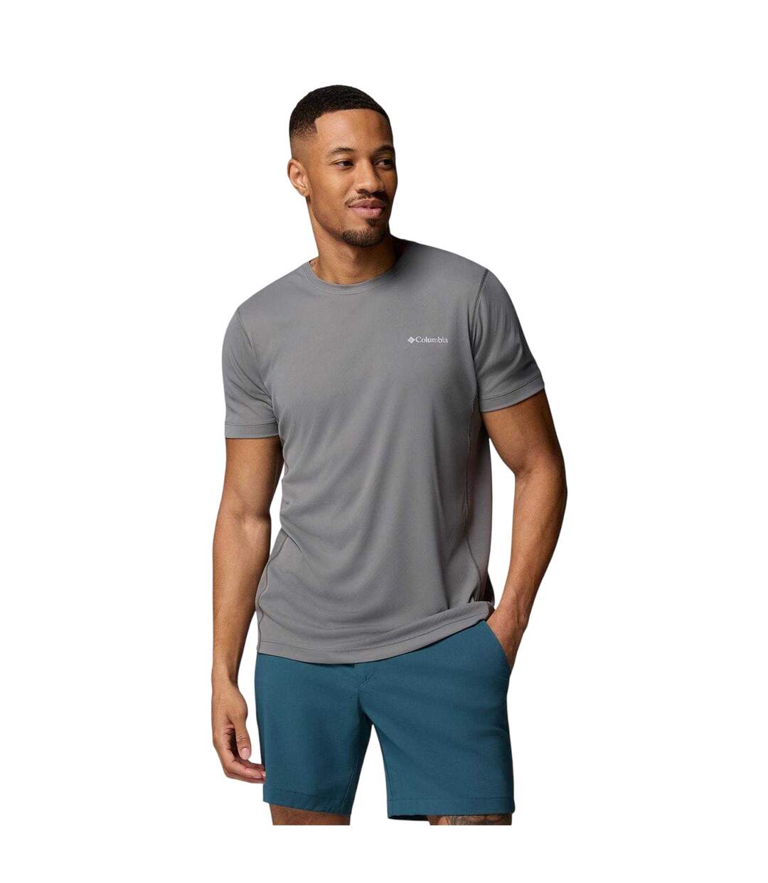 Mens Zero Rules Performance T-shirt Grey Columbia-2