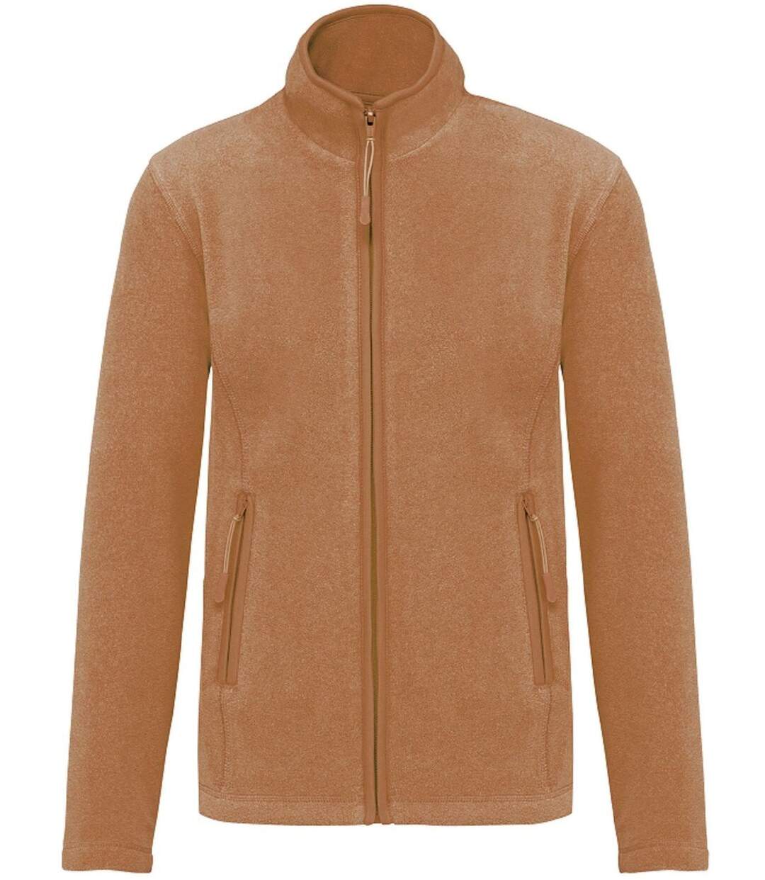 Veste micropolaire zippée - Femme - K907 - beige camel heather