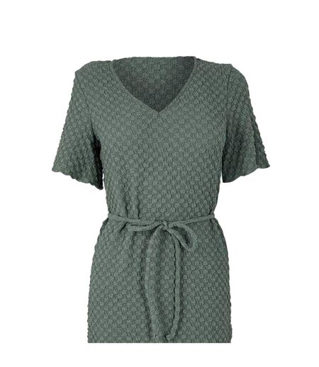 Robe Mi-longue Motif/style Bulles Femme Vert De Gris Vero Moda