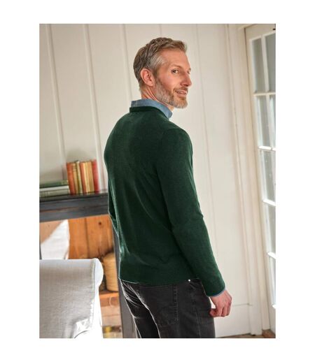 Pull Motif/style Uni Homme Forêt Foncé WoolOvers