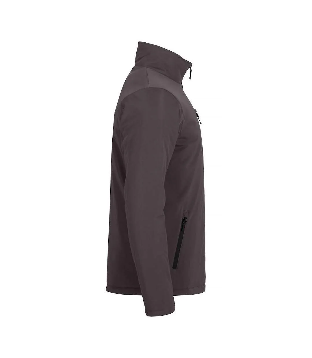 Mens Padded Soft Shell Jacket Fog Green Clique-1