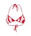 Haut De Maillot De Bain Motif/style Rayé Femme Rouge Diesel-1
