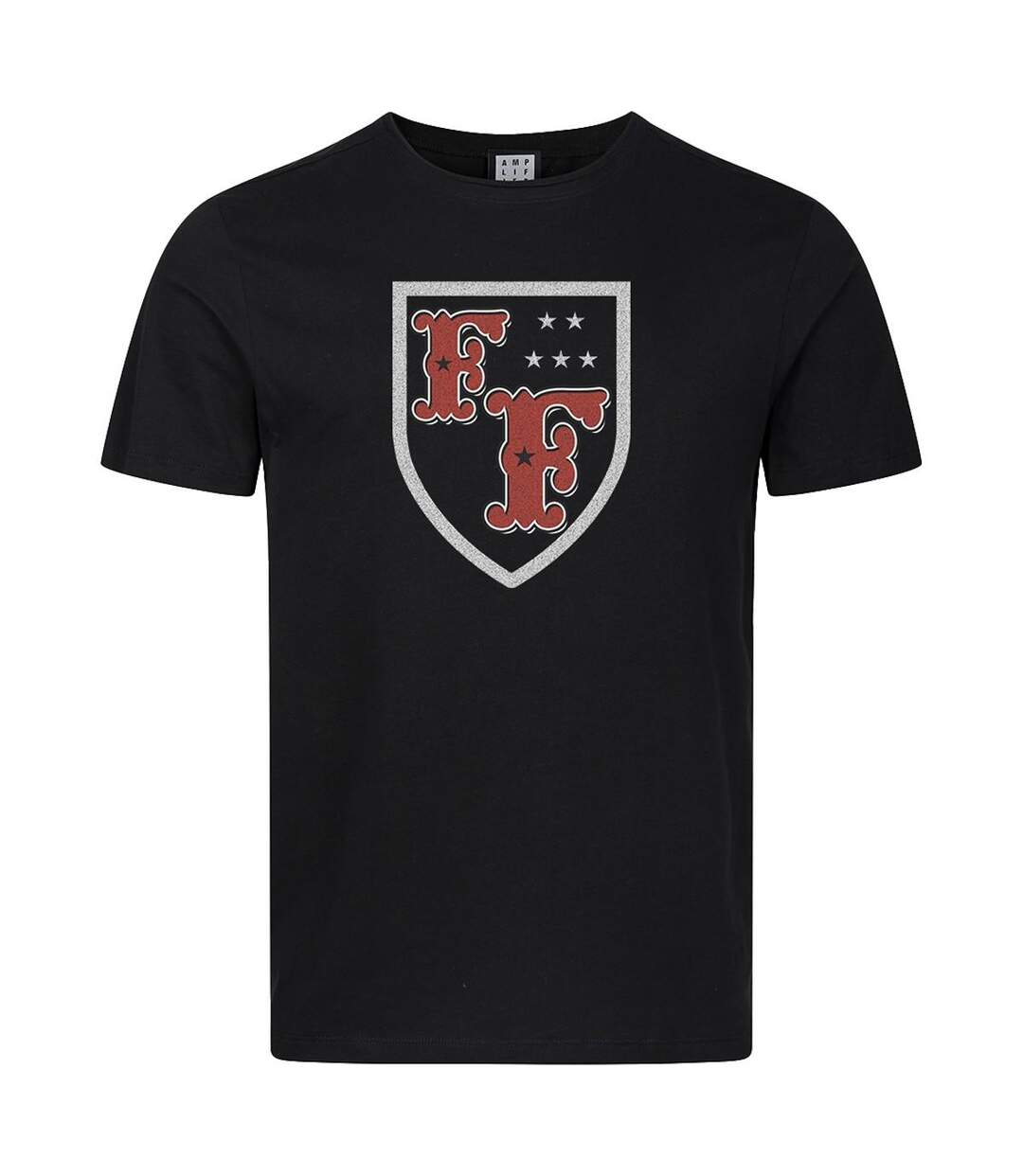 T-shirt Motif/style Foo Fighters Crest Adulte Noir Amplified-1