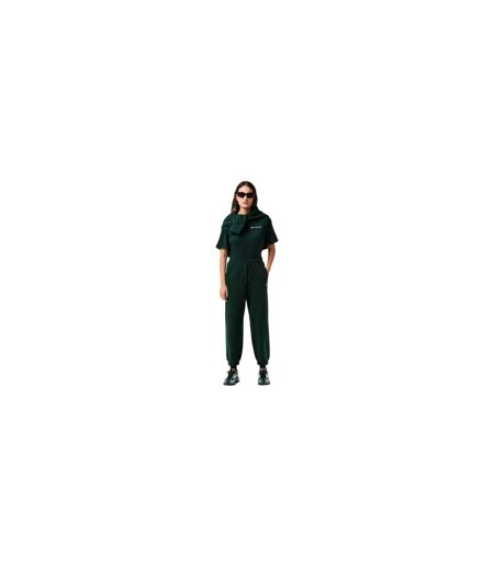 Womens/ladies Fleece Joggers Green Lacoste