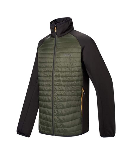 Veste Hybride À Col Montant Clumber Homme Kaki Foncé Noir Regatta