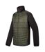 Veste Hybride À Col Montant Clumber Homme Kaki Foncé Noir Regatta-4