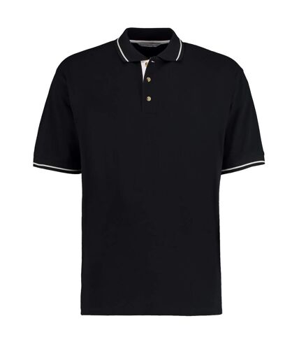 Polo à manches courtes  st. Mellion pour homme noir/blanc Kustom Kit