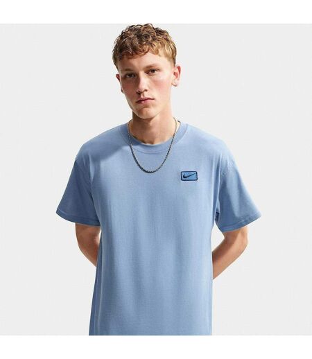 T-shirt Régulier À Col Ras Du Cou Et Manches Courtes  Bleu Nike