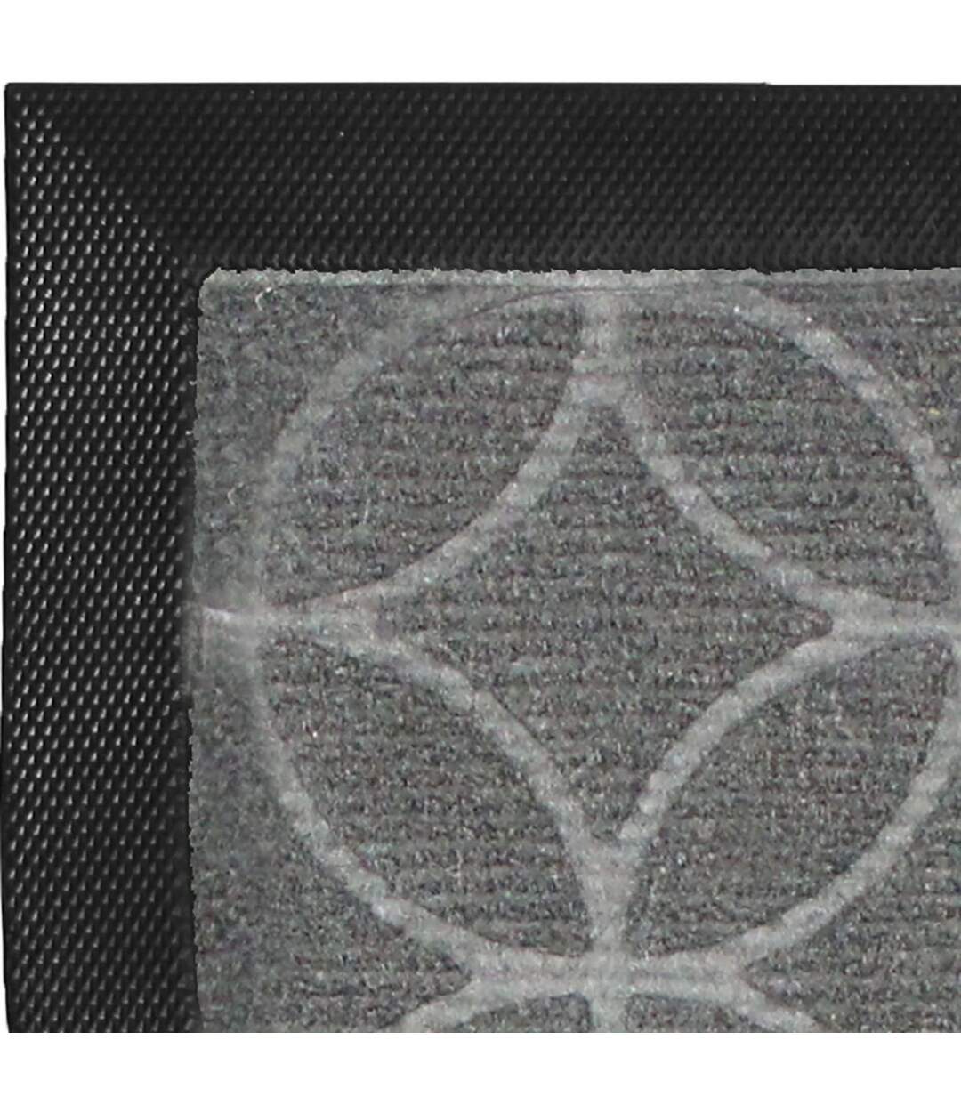 Tapis d'Entrée en Relief Emilio 45x75cm Gris-2