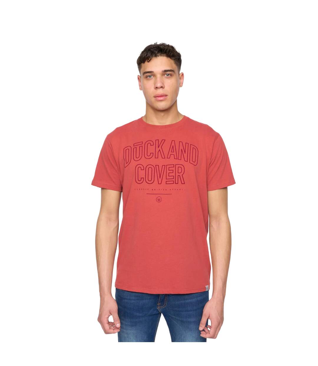 T-shirt lemonport homme rouge Duck and Cover-1