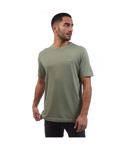 Mens Logo Sunwashed T-shirt Green Gant