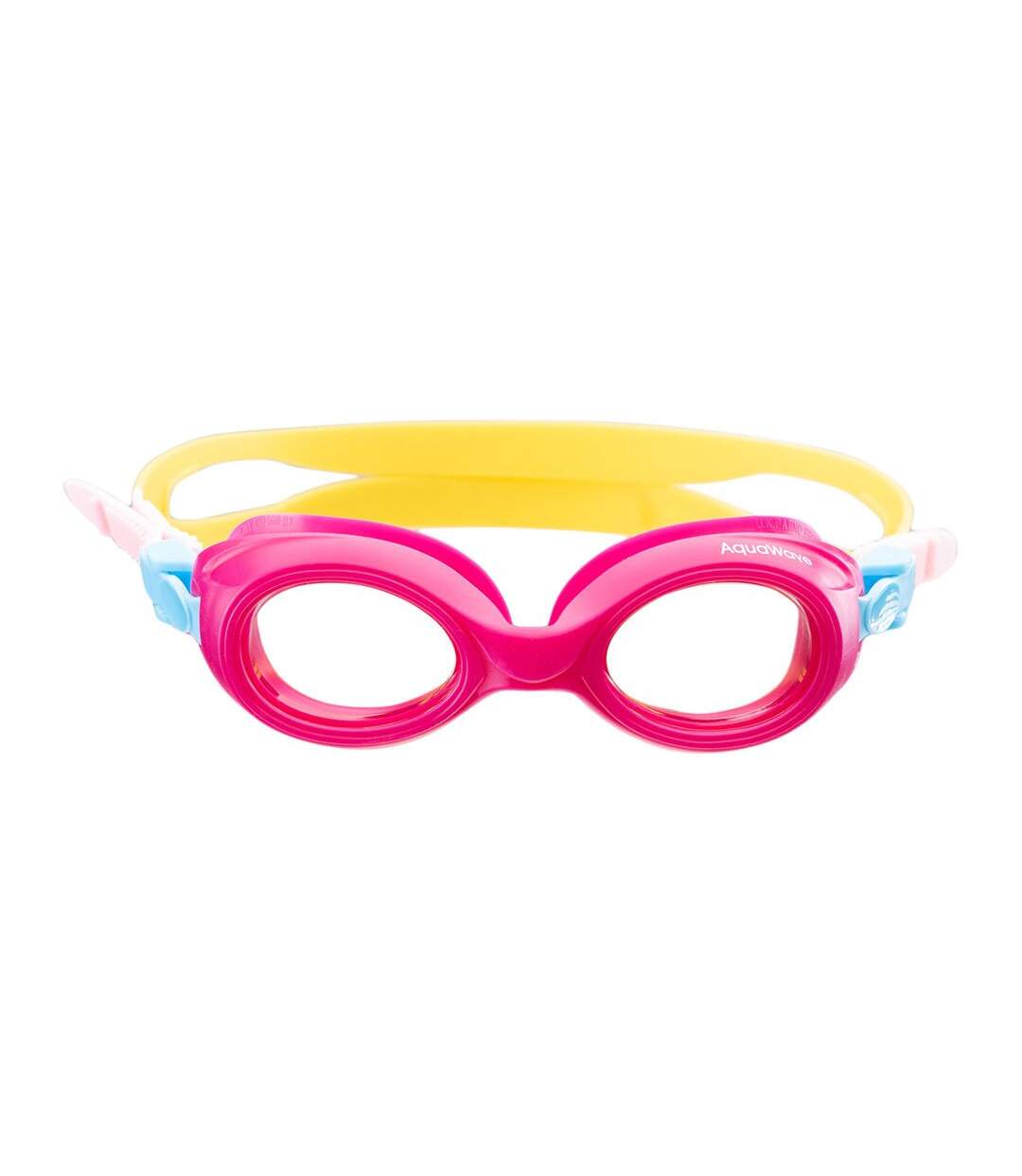 Lunettes de natation nemo enfant rose / bleu / jaune Aquawave-1