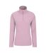 Womens/ladies snowdon melange fleece top light pink Mountain Warehouse