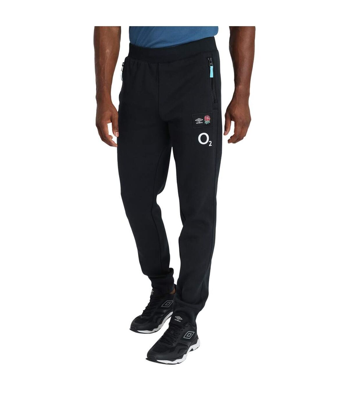 England Rugby Mens 22/23 Umbro Knitted Sweatpants (Black)