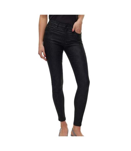 Jean Enduit Skinny Noir Femme VERO MODA Shape Coated - XS-L32