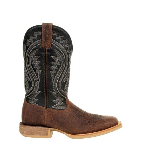 Mens Rebel Pro Full Grain Leather Cowboy Boots Acorn Black Onyx Durango