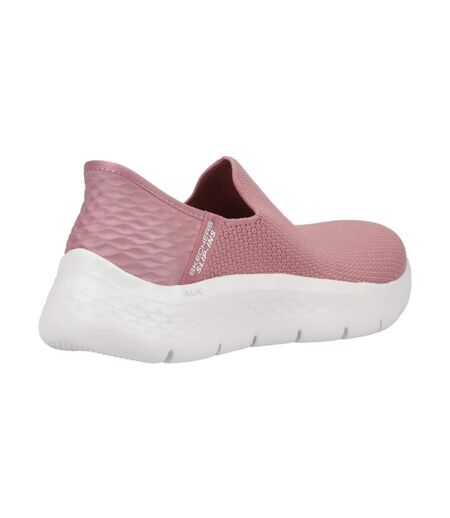 Womens/ladies Go Walk Flex Sunset View Shoes Rose Skechers
