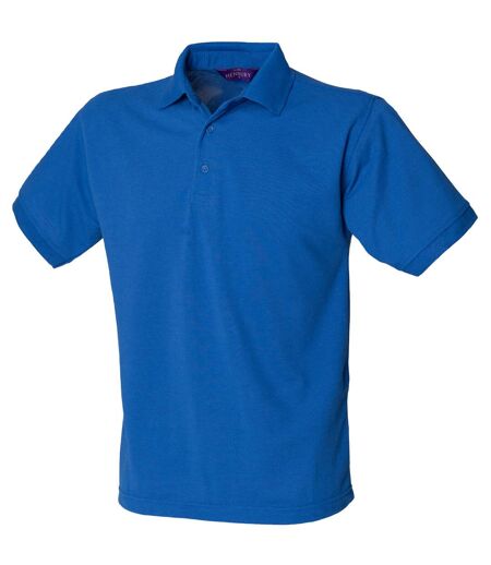 Henbury Mens Short Sleeved 65/35 Pique Polo Shirt (Royal)