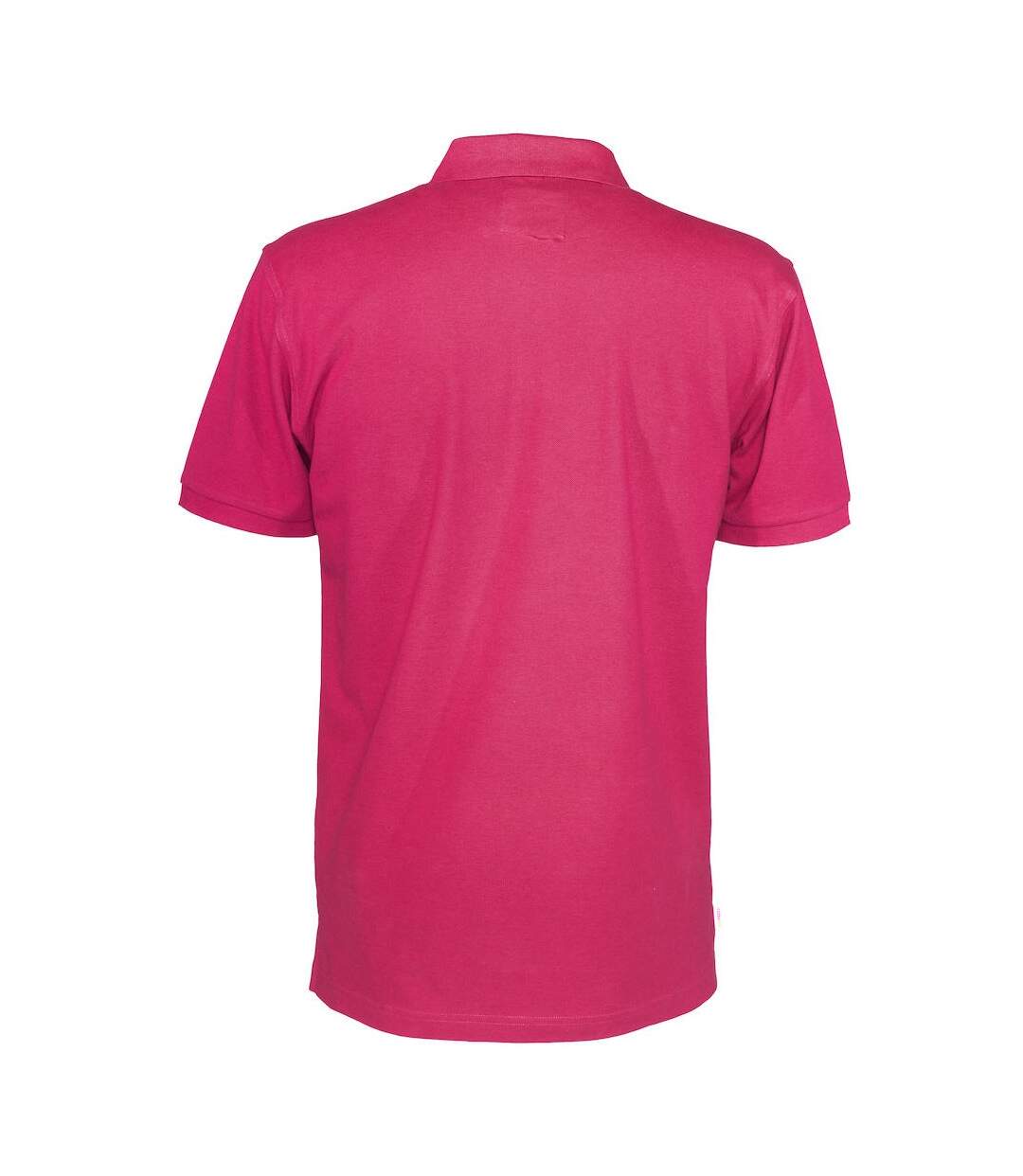 Polo homme cerise foncé Clique-2