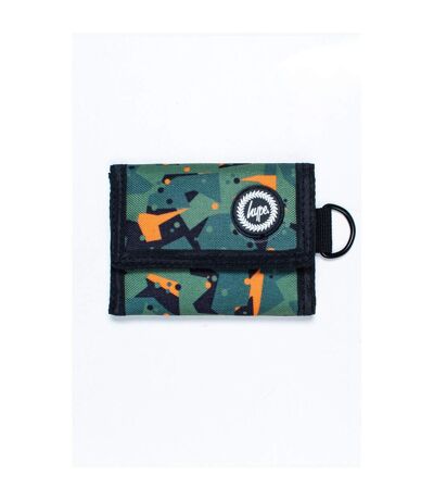 Hype Geo Camo Wallet (Green/Black/Orange) (One Size) - UTHY5376