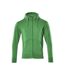 Mens Crossover Gimont Full Zip Hoodie Grass Green Mascot-1