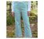 MAYFLOWER Basic Stretch : Pantacourt femme Bleu Ciel Lagon en coton extensible-1