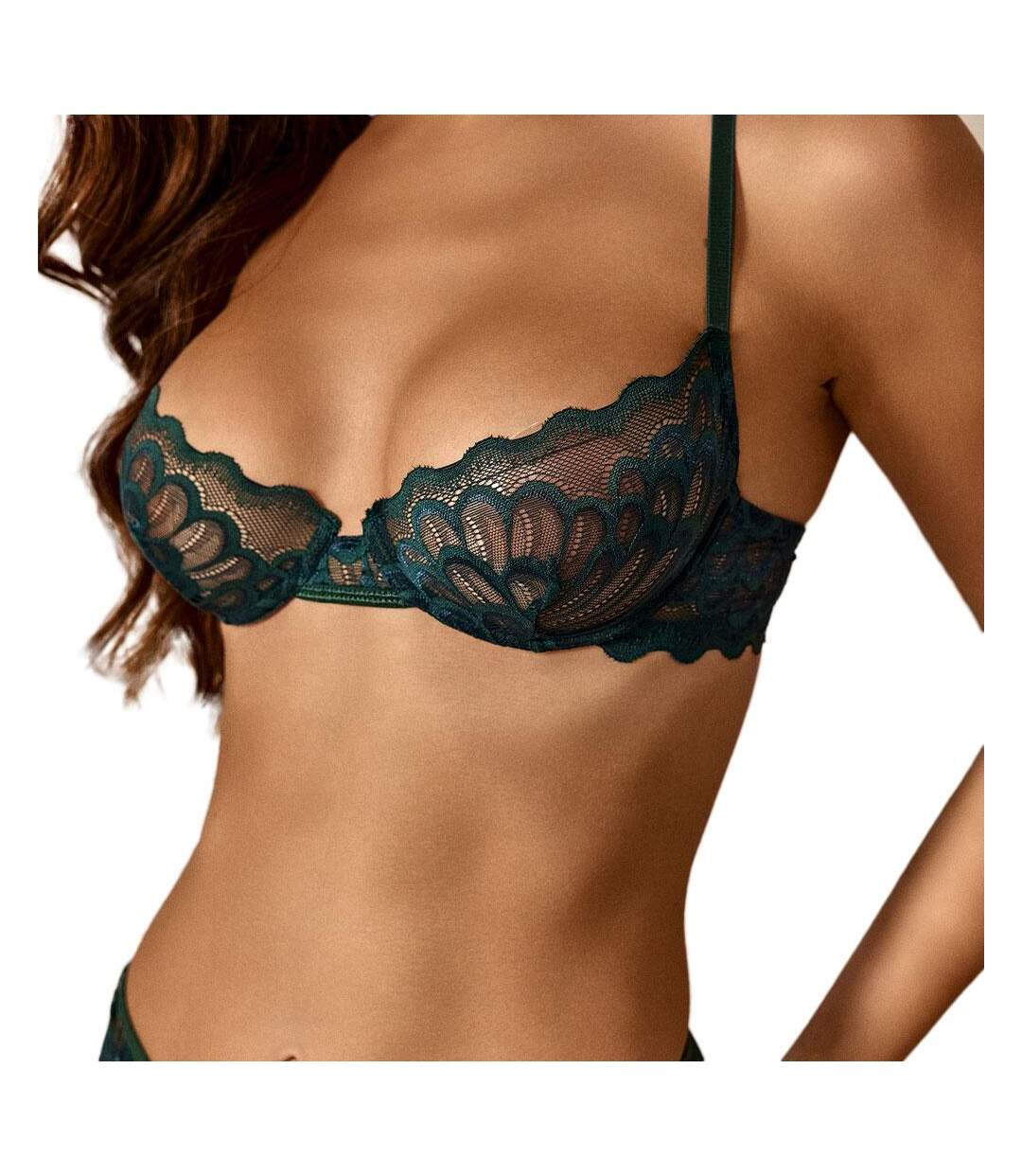 Soutien gorge vert foncé femme les petites bombes melisa - 100c-1