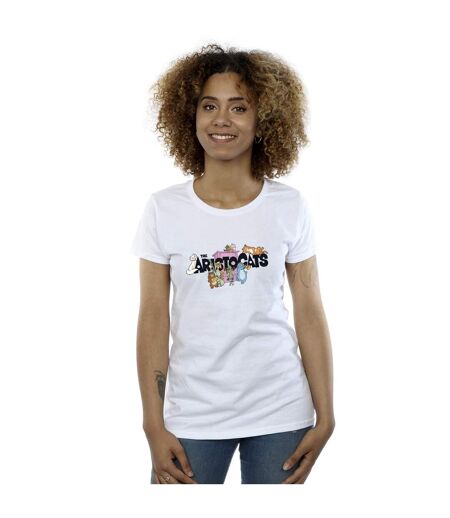 Disney - T-shirt ARISTOCATS LOGO - Femme (Blanc) - UTBI16321