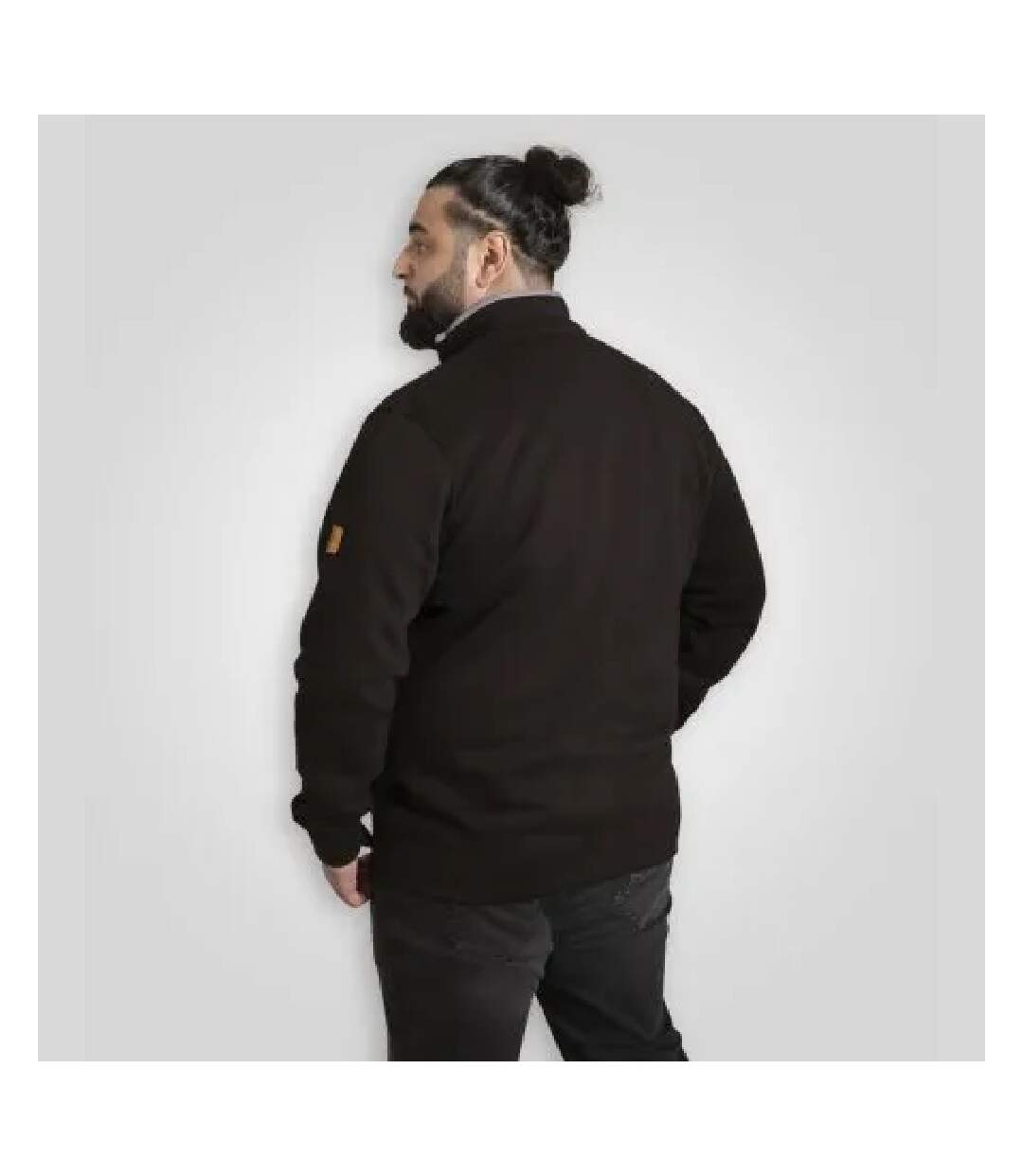 Veste Polaire Motif/style Logo Brodé D555 Johnson Homme Noir Duke-3