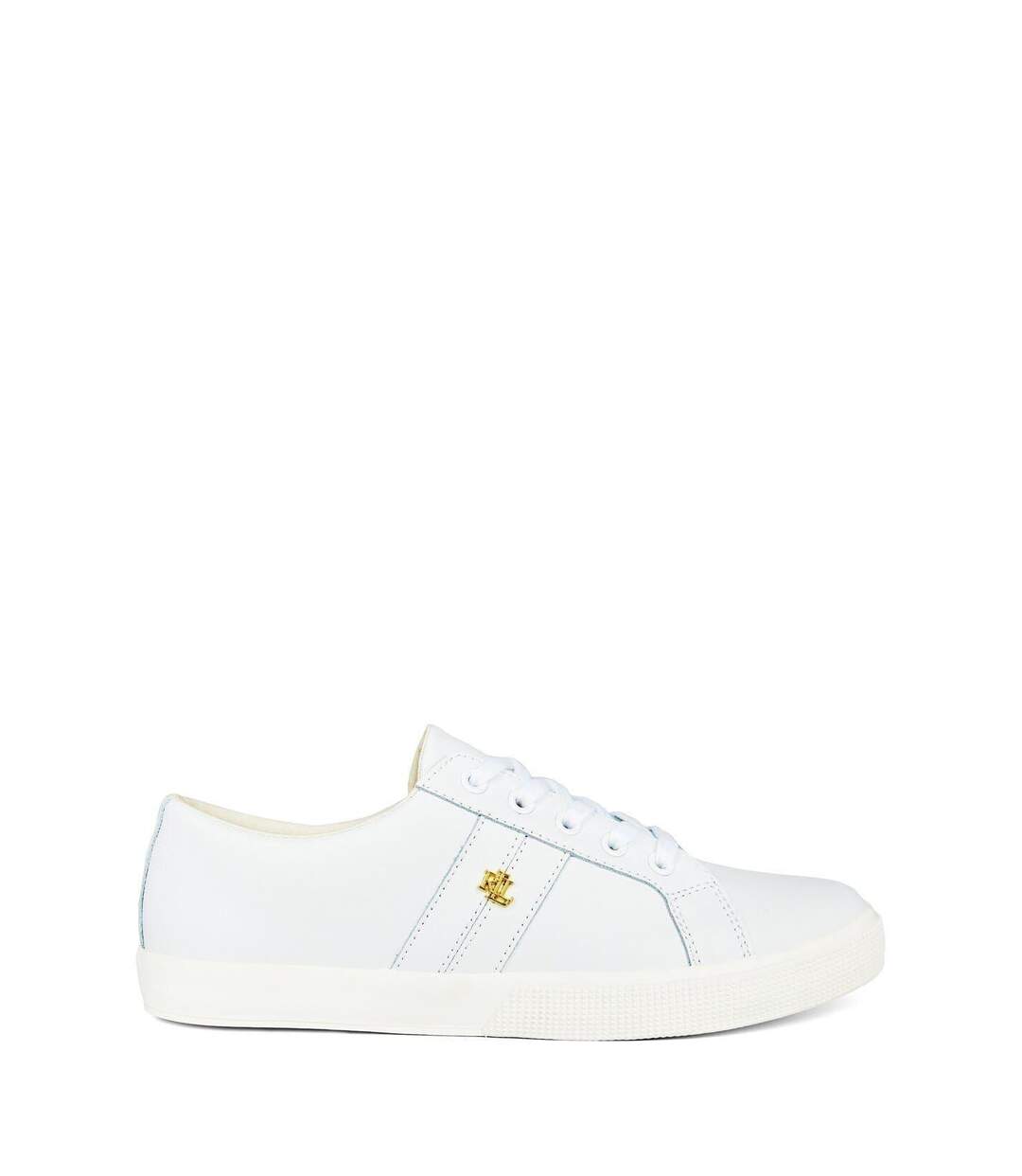 Baskets Janson Femme Blanc Ralph Lauren-1