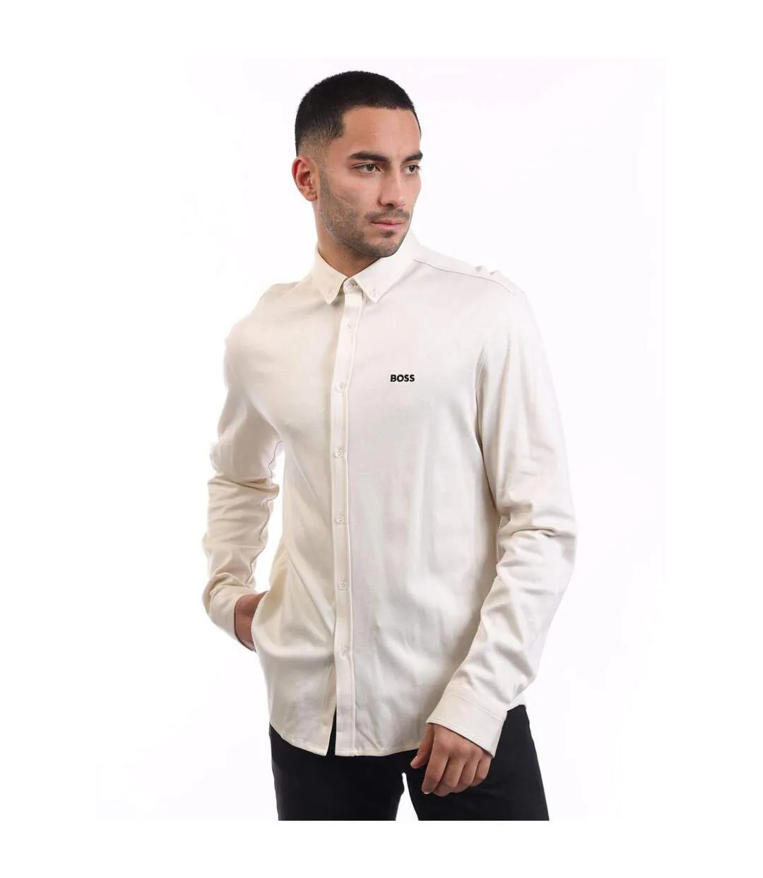 Chemise Motion Homme Blanc Boss-2