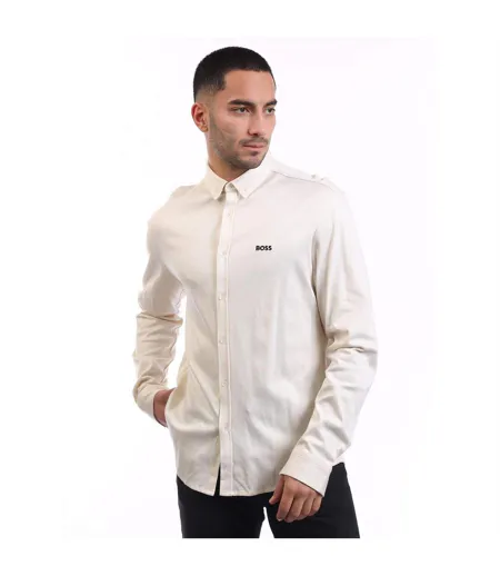 Chemise Motion Homme Blanc Boss