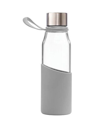 Slim glass 550ml water bottle one size grey Vinga
