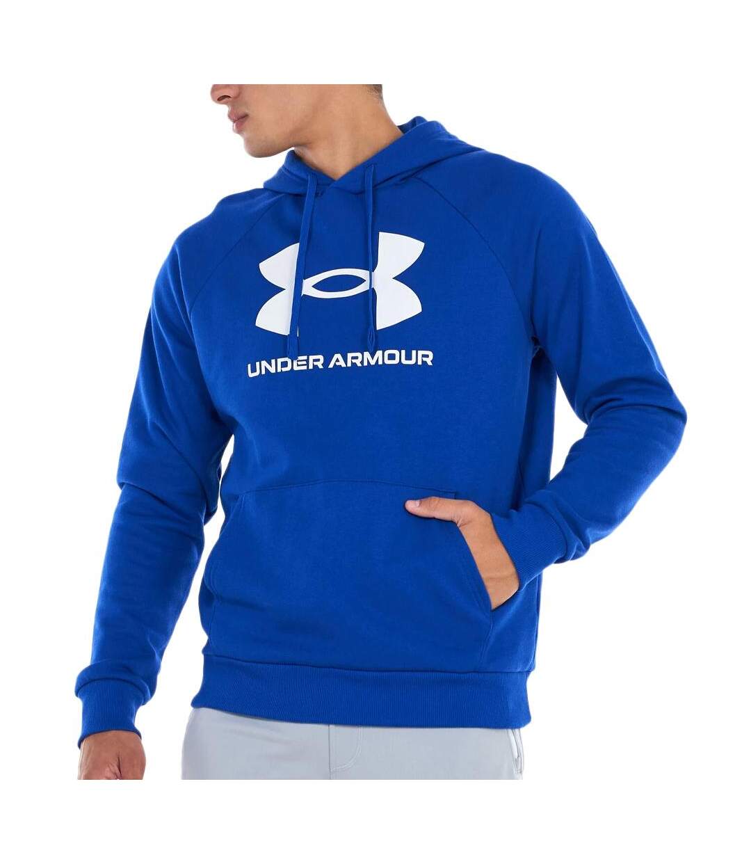 Sweat à capuche Bleu Electrique Homme Under Armour Rival Fleece - XXL