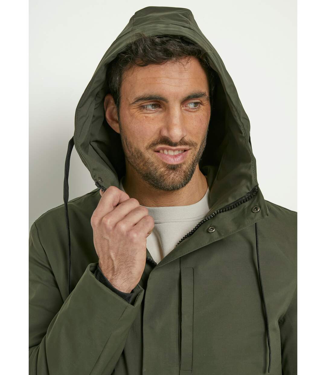 Veste déperlante chaude à capuche-4